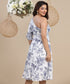 One Shoulder Puffed Sleeve Dress